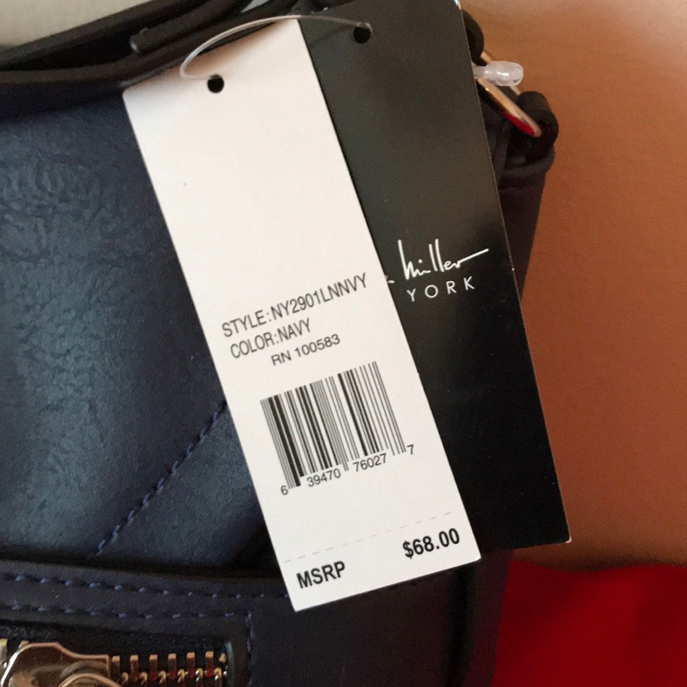 NICOLE MILLER NAVY CROSSBODY RETAIL 68.00 NWT - Picture 2 of 8